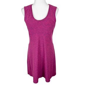 PrAna Dress Women Medium Pink Purple Tank Built In Bra Sleeveless Stretch Active